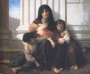Adolphe William Bouguereau Indiget Family (mk26) oil painting on canvas